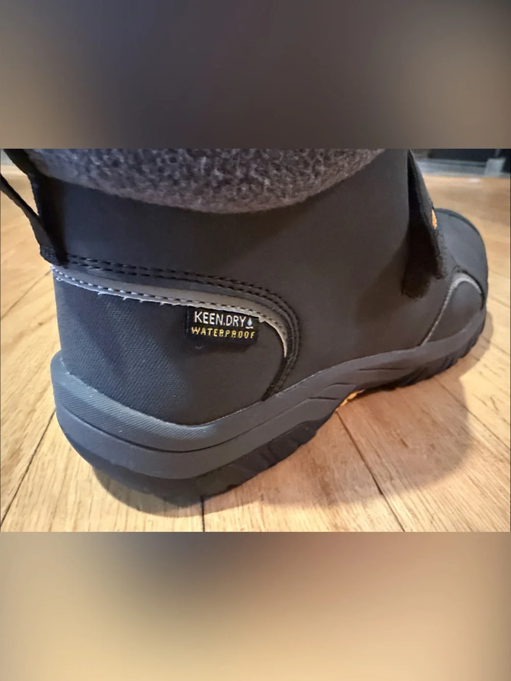 Keen Kids Gray Velcro Winter Boots